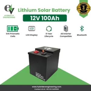 12V 100Ah Lithium Solar Battery