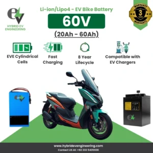 60V Li-ion / LiFePO₄ EV Bike Battery (20Ah–60Ah)